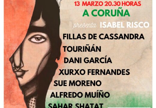Á venda as entradas para a gala solidaria conPalestina ‘Cultura contra a barbarie’